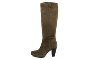 Stivale con tacco Donna in Pelle Verde